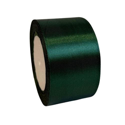 Rola satin, 50mm latime, 22.86m lungime,verde inchis