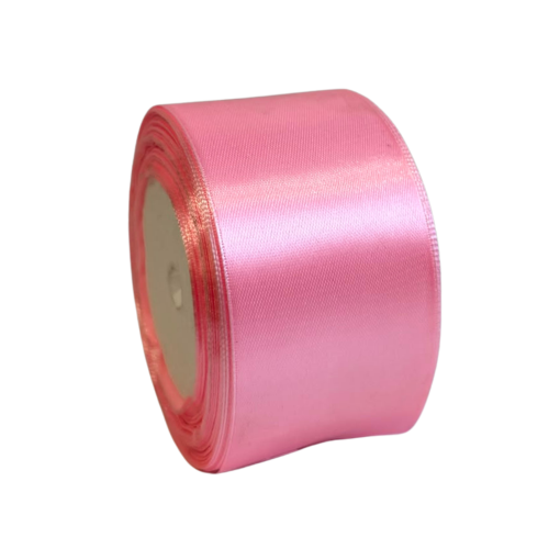 Rola satin, 50mm latime, 22.86m lungime,roz pal